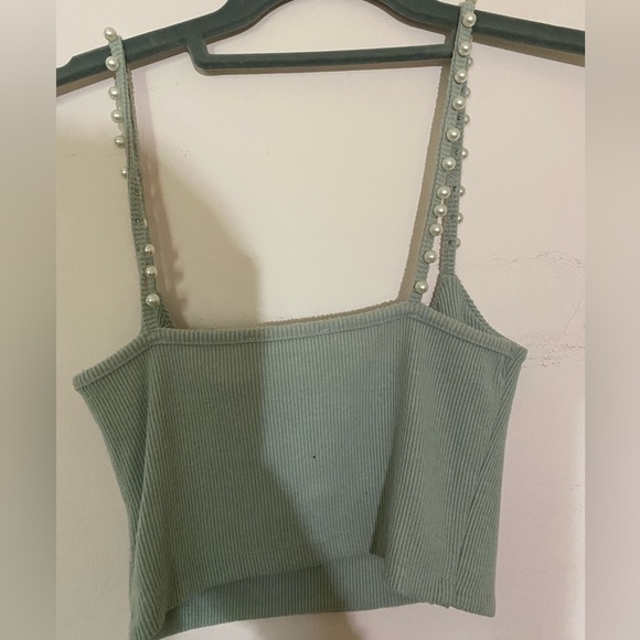 ZARA pearl strap top - Picture 3 of 4